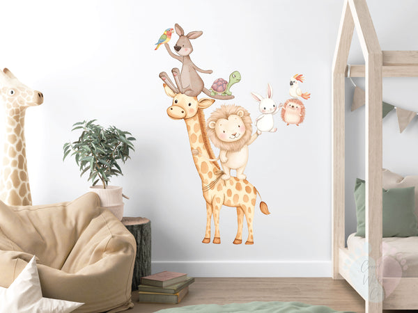 Safari Stacking Animal Decals