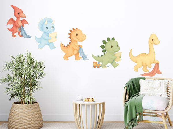 Sleepy Dinosaurs Wall Decal