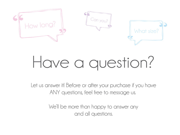 Construction Wall Stickers Product Label With ’have Questions? - a Question’ Text