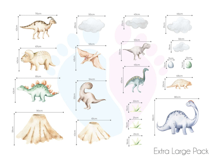 Dinosaur Wall Decals Featuring Colorful Dinosaurs For Kids’ Room Decoration