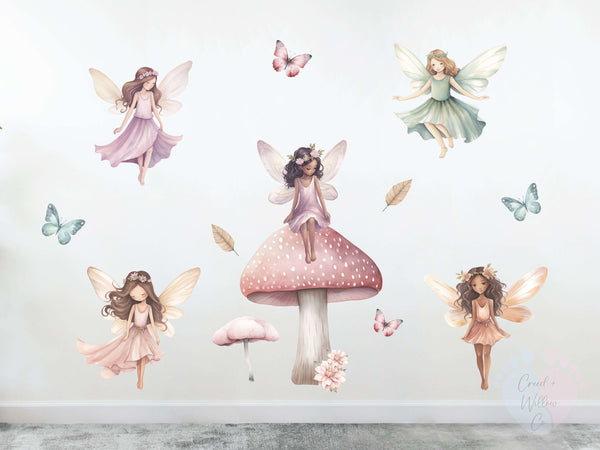 Fairy Wall Decals For Sale, Showcasing Full-size Fairy Stickers, Not a Large Design