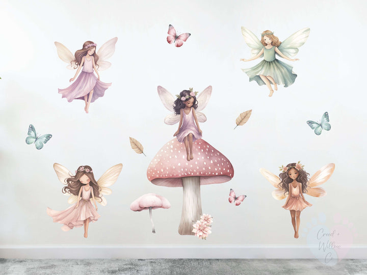 Fairy Wall Decals For Sale, Showcasing Full-size Fairy Stickers, Not a Large Design