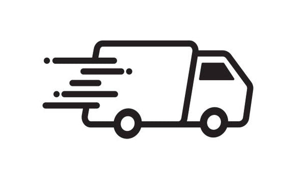 Free Shipping Delivery Truck In Motion For Wall Decals And Stickers, Black And White Image