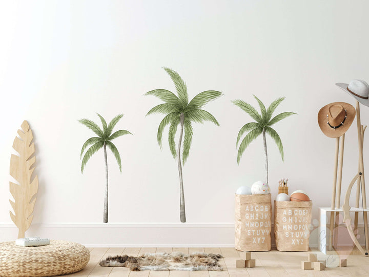 Palm Tree Wall Stickers Pack Includes Lush Decals For Home Decor