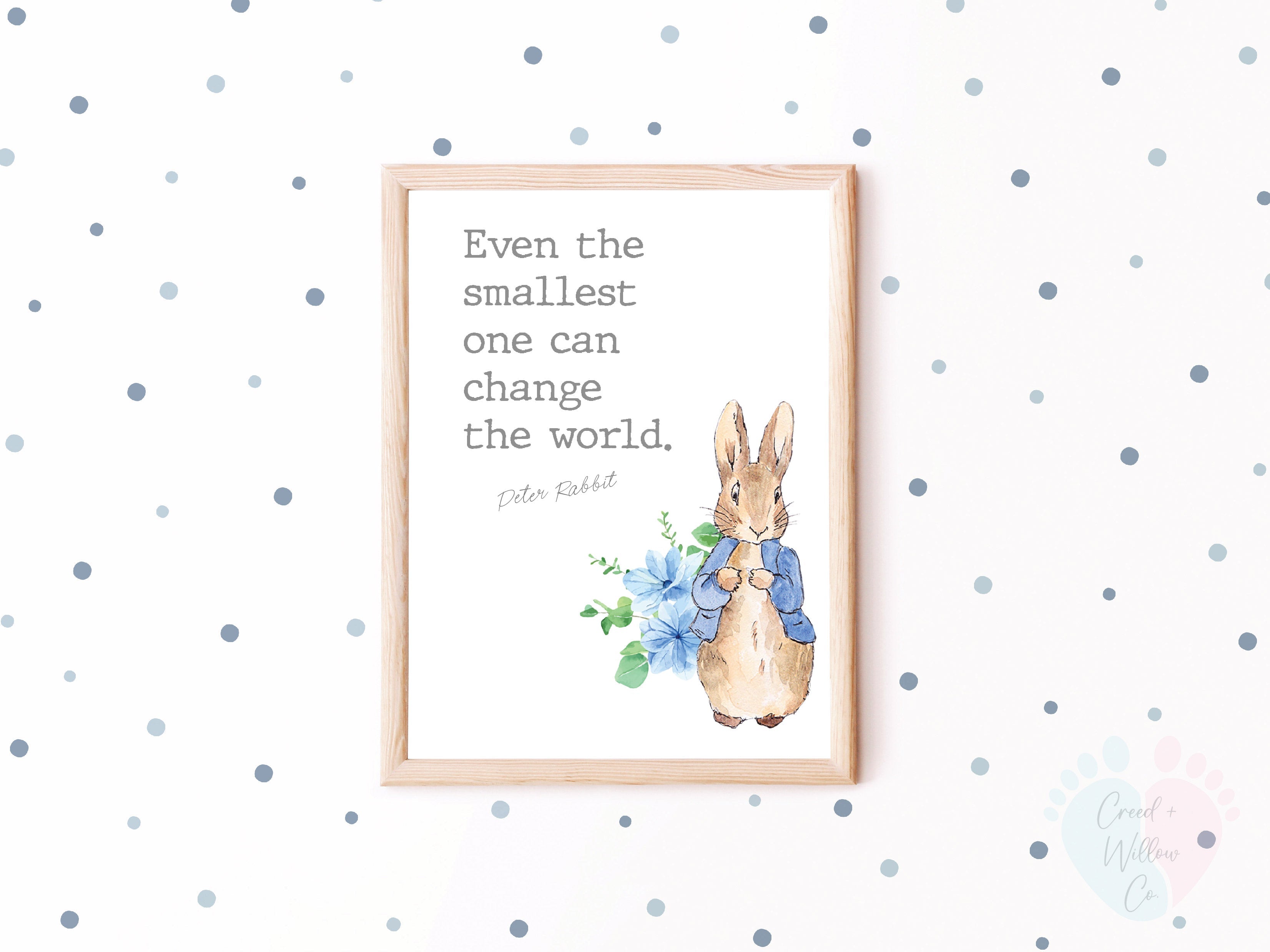 Peter Rabbit Quote Print: Beautiful Giclée Wall Art for Home | Creed ...